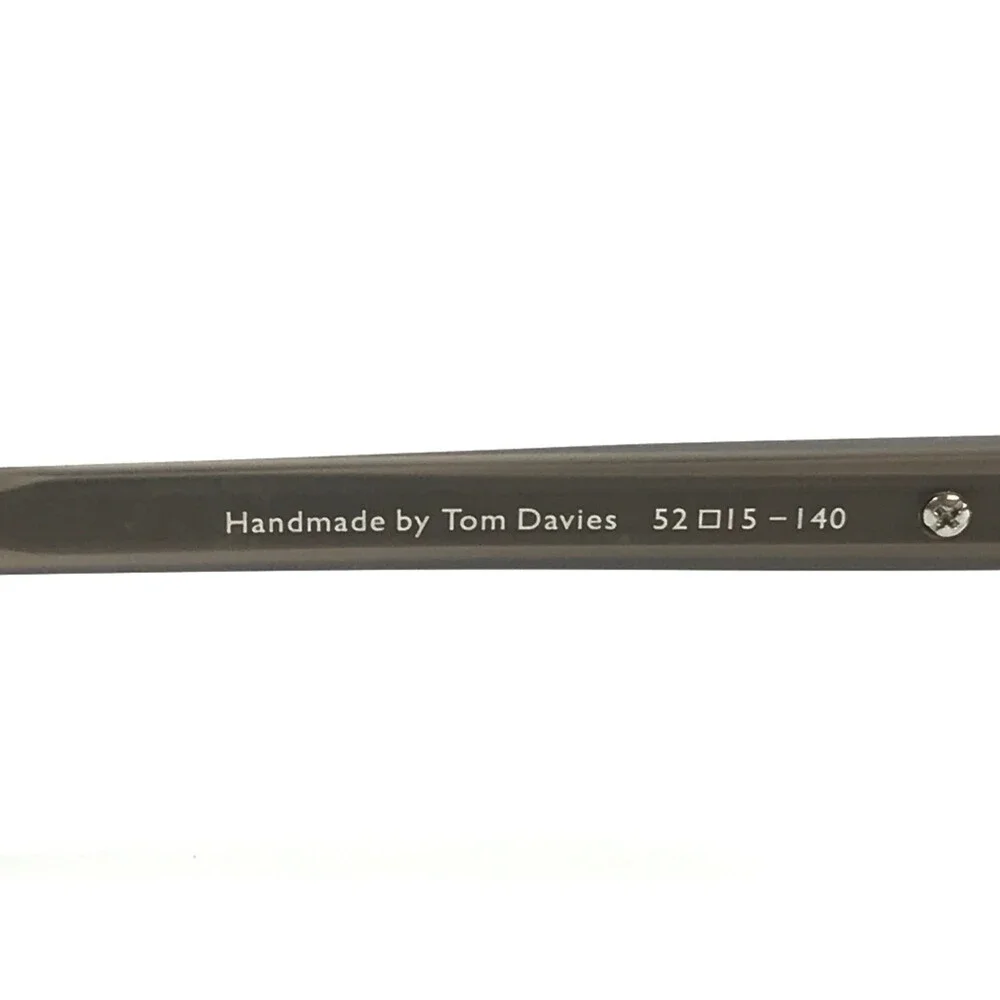 Tom Davies Eyeglasses Frames TD739 Col. 2210 Matte Brown Gray Hexagon 52-15-140